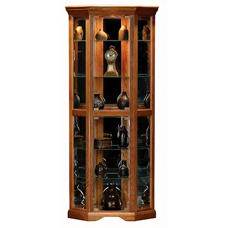 Tall Corner Curio Cabinet